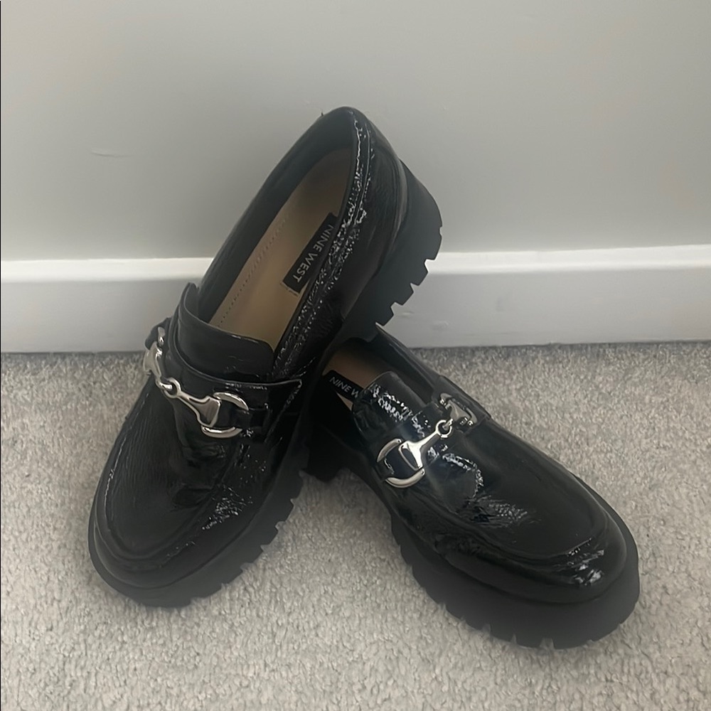 Black Patent Leather Loafers